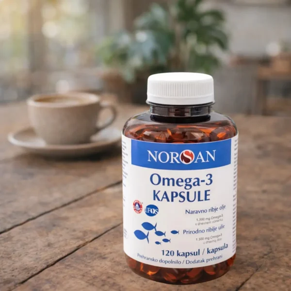 Norsan Omega-3 Total kapsule – 1.500 mg omega-3 dnevno. Naravno ribje olje, prečiščeno, brez spahovanja. Izberi kakovost zdaj.