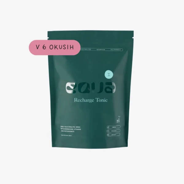 Recharge Tonic je prehransko dopolnilo v obliki elektrolitskega napitka, zasnovano za podporo hidraciji in zmanjševanju utrujenosti – brez kofeina in brez sladkorja.