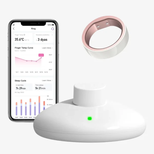 Pametni prstan Femometer med spanjem meri bazalno temperaturo in natančno prepozna plodne dni.