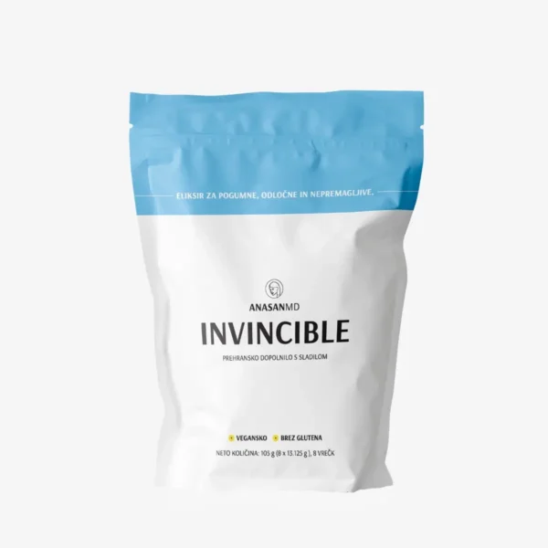 Napredno prehransko dopolnilo INVINCIBLE AnasanMD za energijo, fokus in odpornost