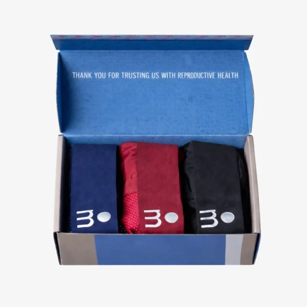 Paket Majella spodnjic, ki hladijo testise, blokirajo EM sevanje in spodbujajo plodnost. Znanstveno podprto in udobno perilo za moške.