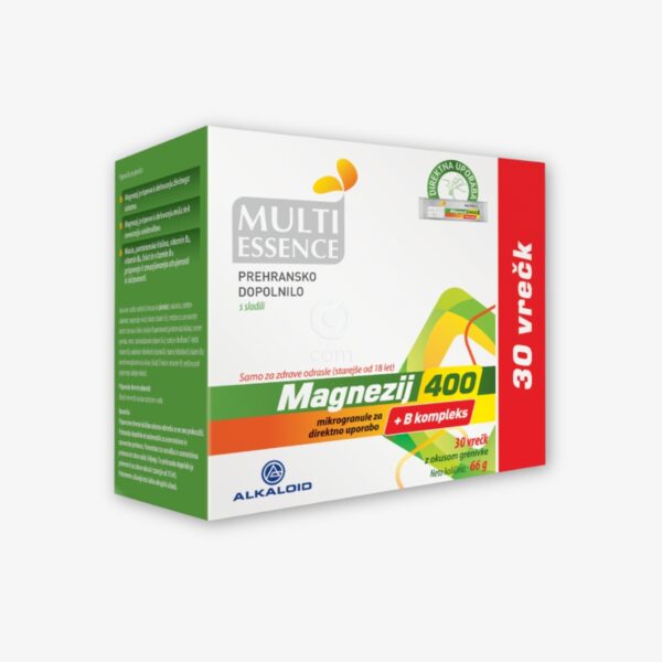 Multi Essence Magnezij za direktno uporabo zagotavlja potrebne količine magnezija in vitaminov B kompleksa za zadostitev povečanih potreb telesa.